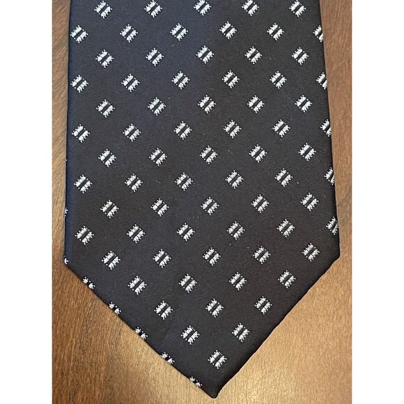 Michael Michael Kors Black Gray 100% Silk Men’s Neck Tie Made In China - Picture 1 of 9